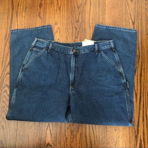 CARHARTT Mens Original Loose Fit Denim Jeans 42 x 32 NWT - Picture 9 of 10